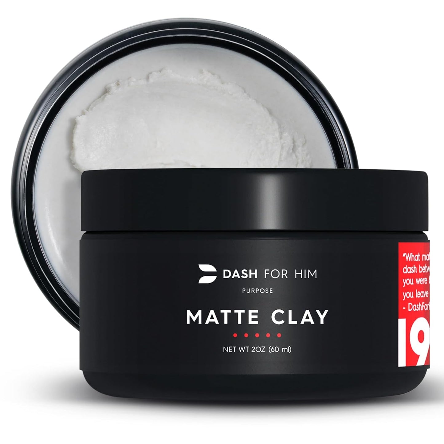 Hair Clay for Men – Matte Finish | Medium Hold, Adds Volume & Texture | Scented, Clean Ingredients, Non-Greasy & Easy to Wash Out | Barber-Grade Men’S Styling Clay | Made in the USA 2Oz